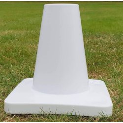 Kegle kraftig kvalitet 15 cm hvid